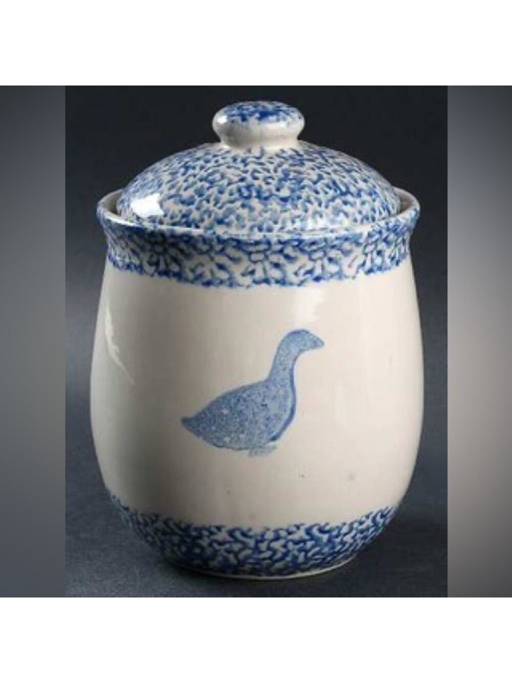 TIENSHAN Sponge Blue Goose Large Canister & Lid
